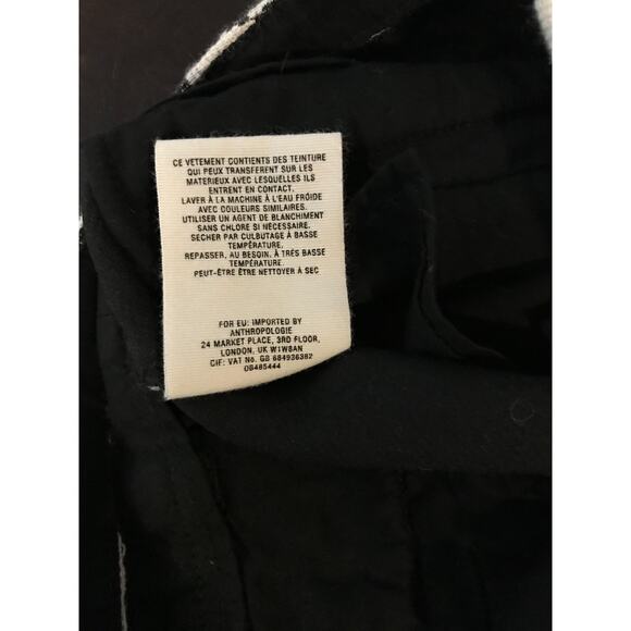 Anthropologie Cartonnier Neda Black/White Geometric Print Shorts - Size 6 - Picture 10 of 12